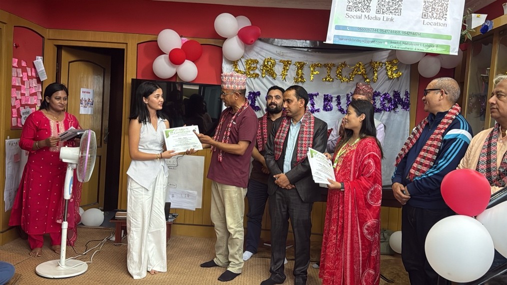 Certification ceremony — parents & children