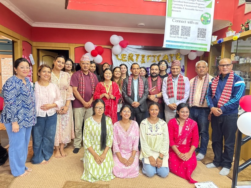 Certification ceremony — award moment